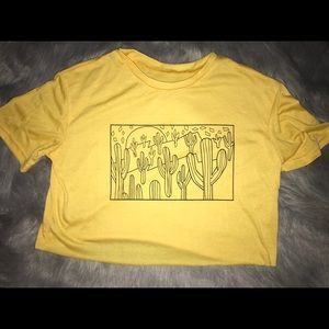 Yellow crop top! BRAND NEW
